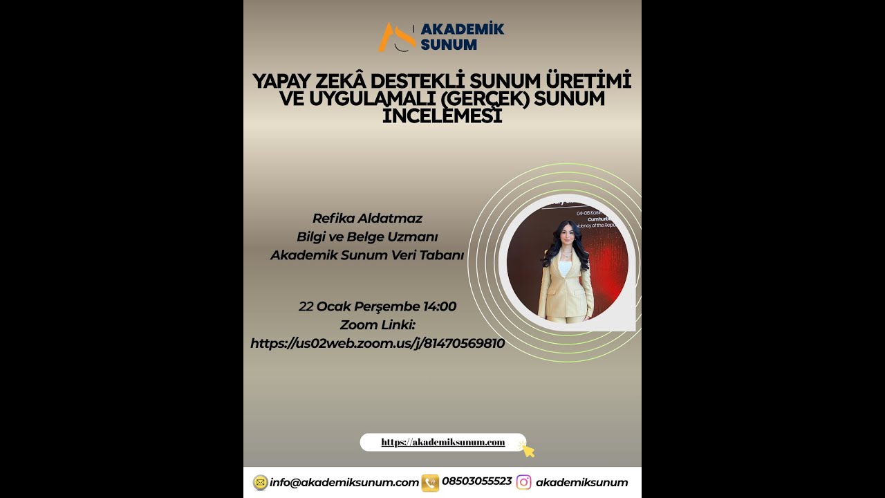 Yapay Zekâ Destekli Sunum Üretimi ve Uygulamalı (Gerçek) Sunum İncelemesi