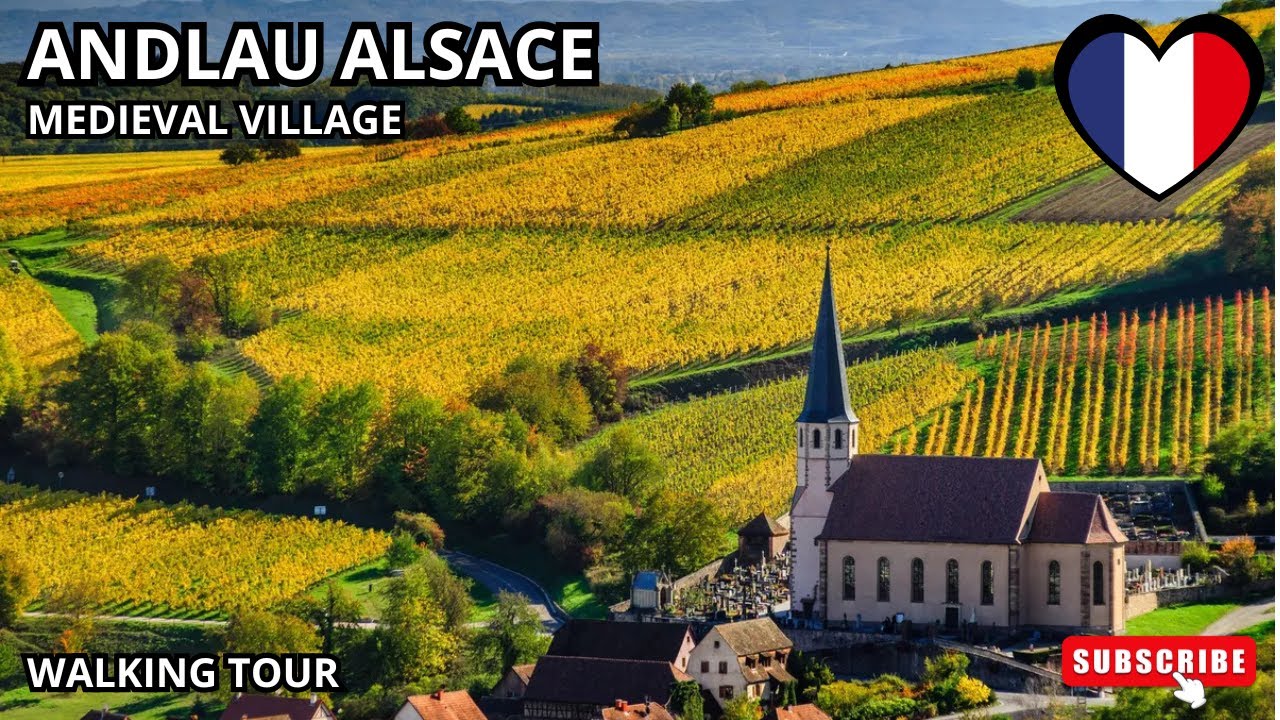 ANDLAU ALSACE FRANCE - A beautiful wine village near Srtasbourg, Colmar, Riquewihr - Walking street