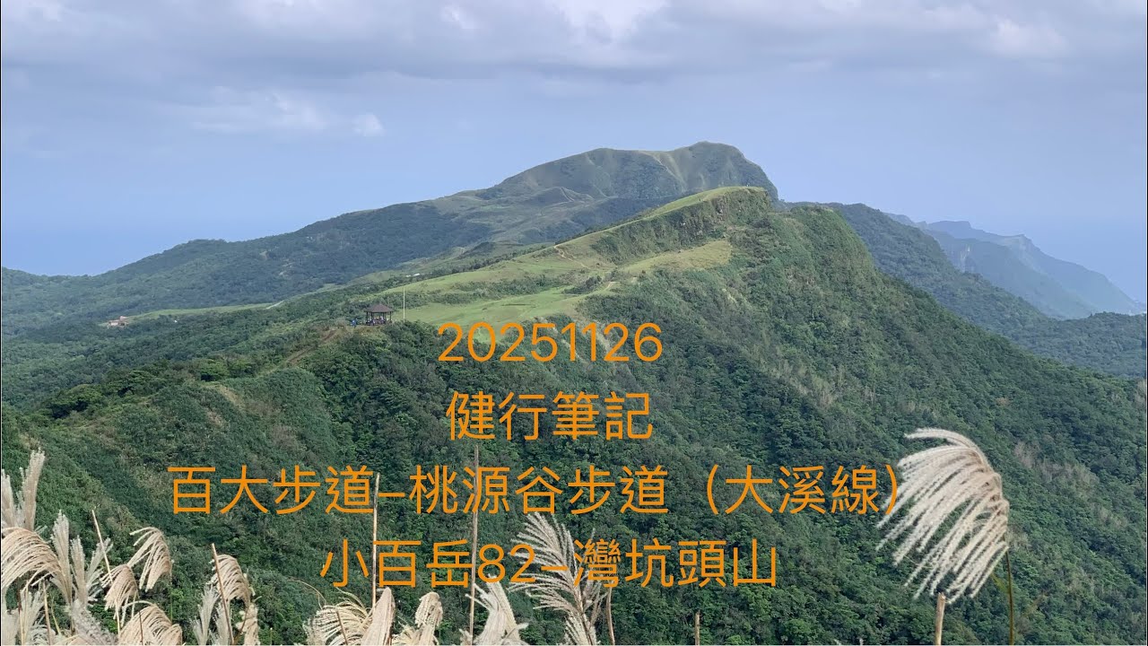 20251126健行筆記/￼百大步道-桃源谷步道（大溪線）/小百岳82-灣坑頭山