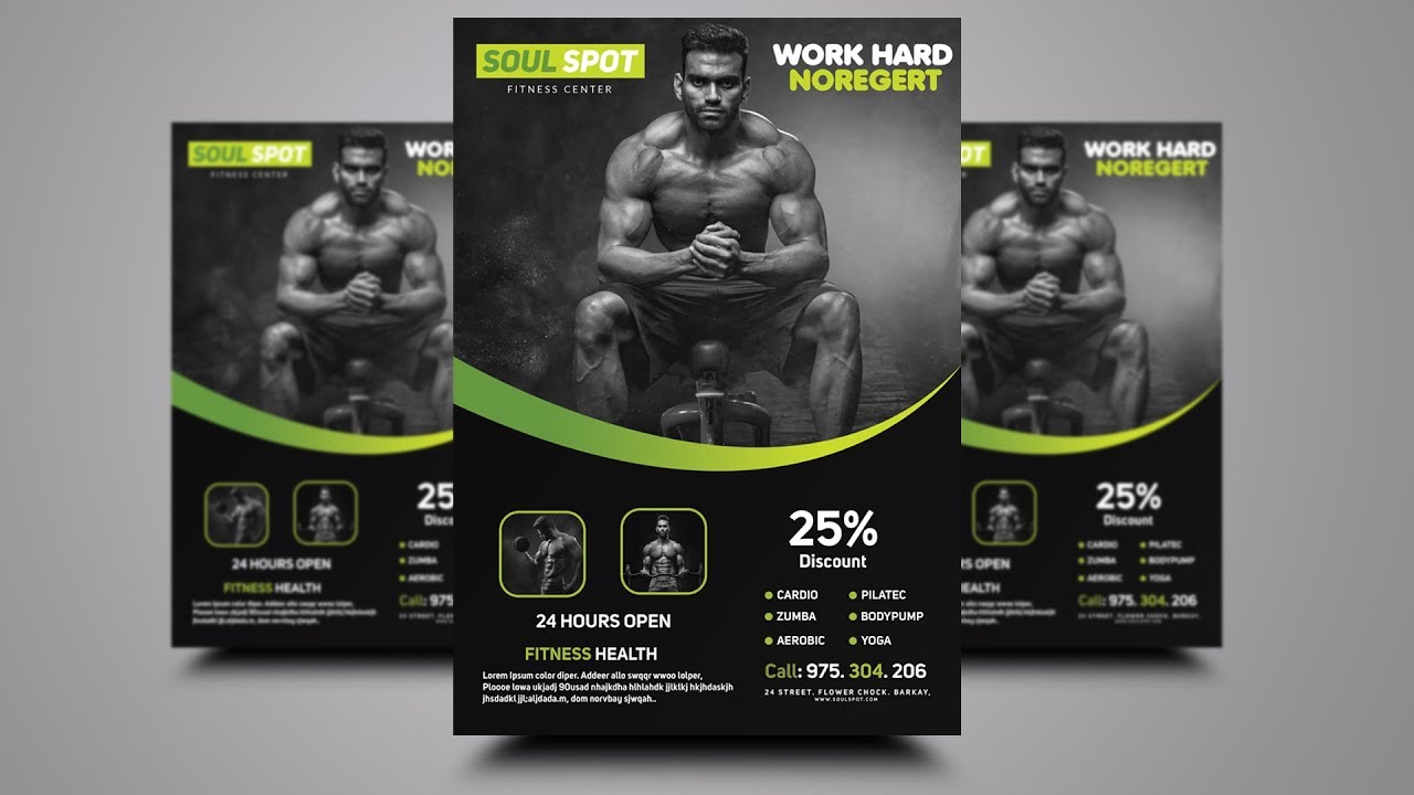 Photoshop Tutorial - Fitness Flyer Design