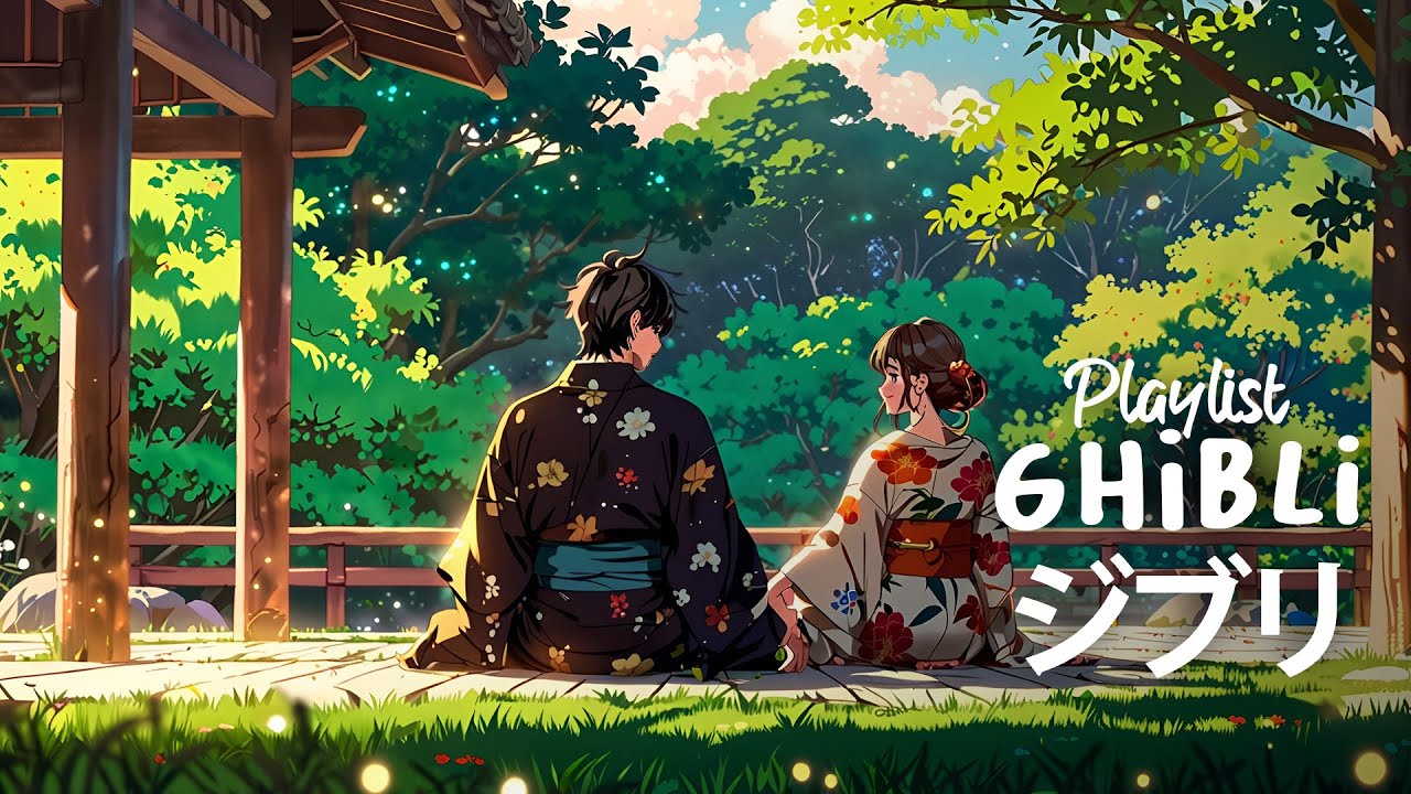 [Ghibli Piano Collection] Relaxing Piano Music - Studying, Coffee, Reading, Healing - Ghibli Music