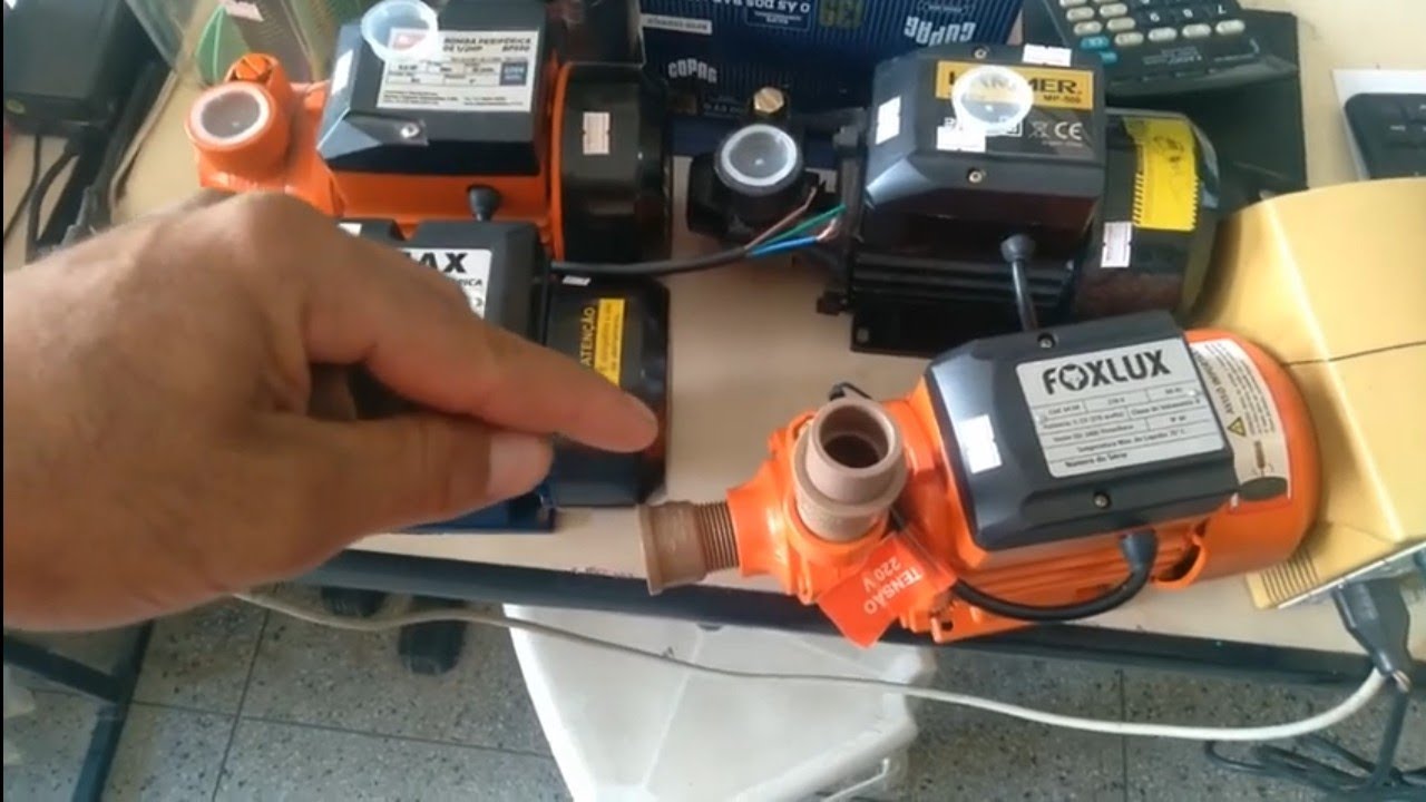 Quais as conexões que é preciso para bomba d'água?