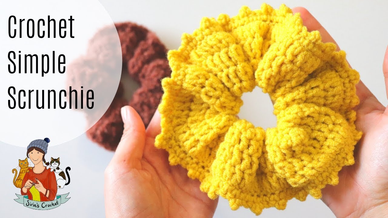 Crochet Simple Beginner Scrunchie