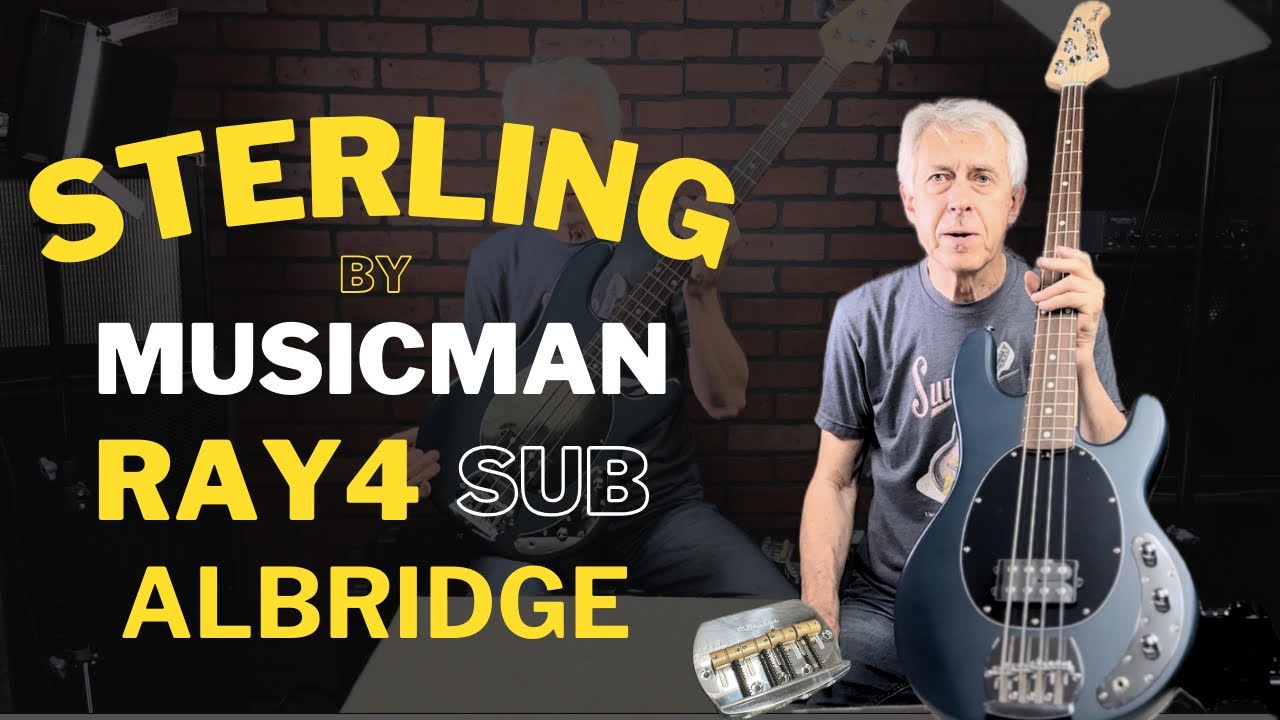 STERLING by MUSIC MAN RAY4 SUB Stingray || Aldridge direct replacement bridge BSMM420 & SMMQ420