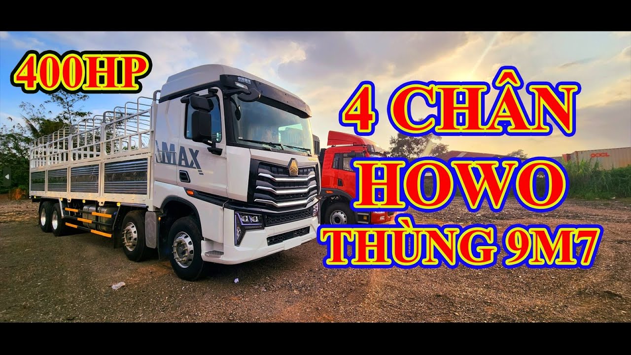 Xe Tải Howo 18 Tấn - Howo Max 4 Chân Thùng 9M7 Giá Chỉ 1 tỷ 650 Triệu