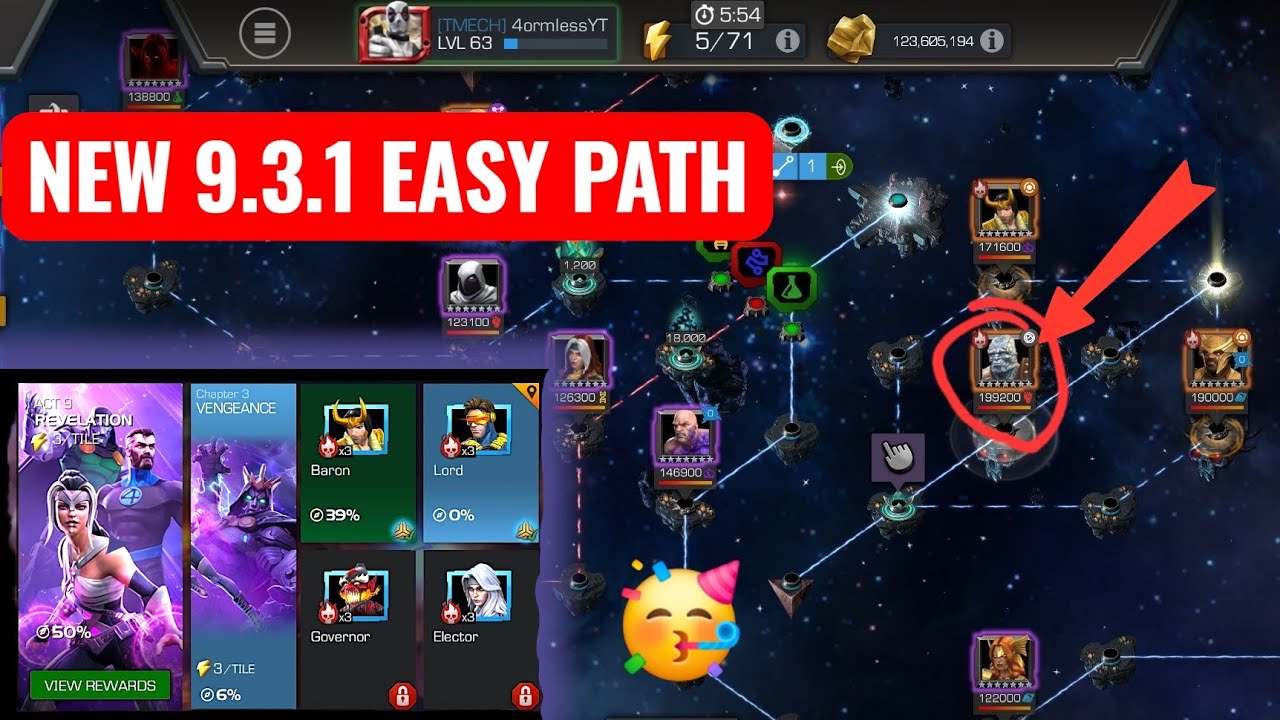 MCOC NEW Story Quest 9.3.1!! Easy Path For Completion!!