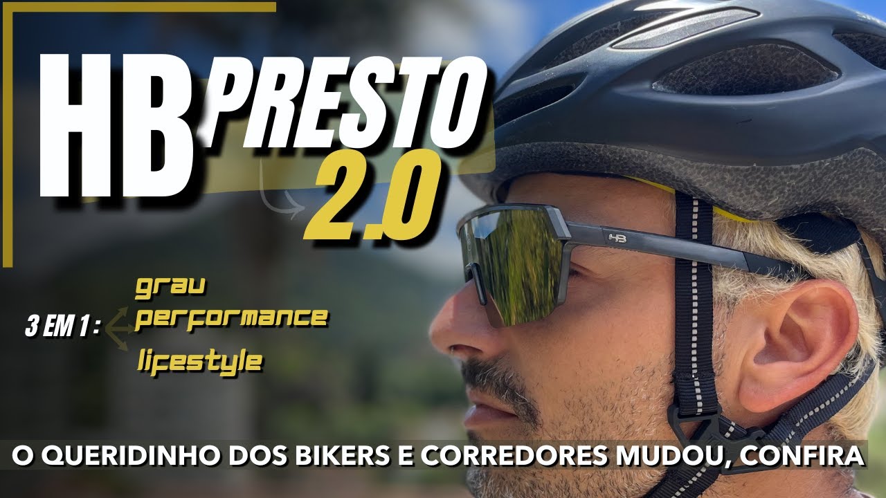 HB PRESTO 2.0 - ÓCULOS DE GRAU PRA CICLISTAS E CORREDORES - Review completo
