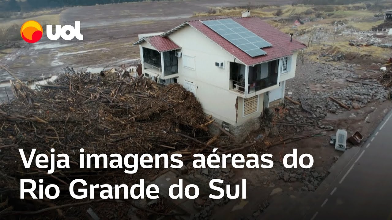 Rio Grande do Sul: Veja imagens aéreas da destruição causada pela chuva