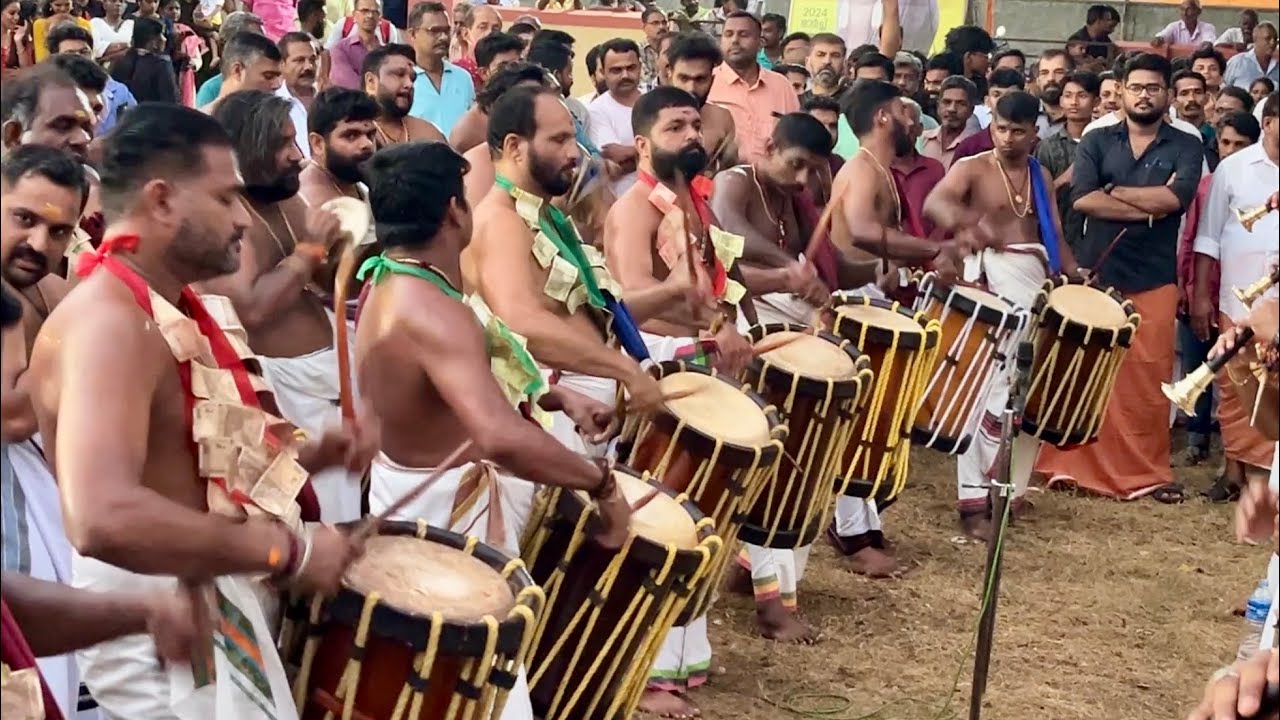 Kaprassery Sree Krishna Swamy Temple Thirulsavam 2024 | Pandi Melam | Chowalloor Sunil