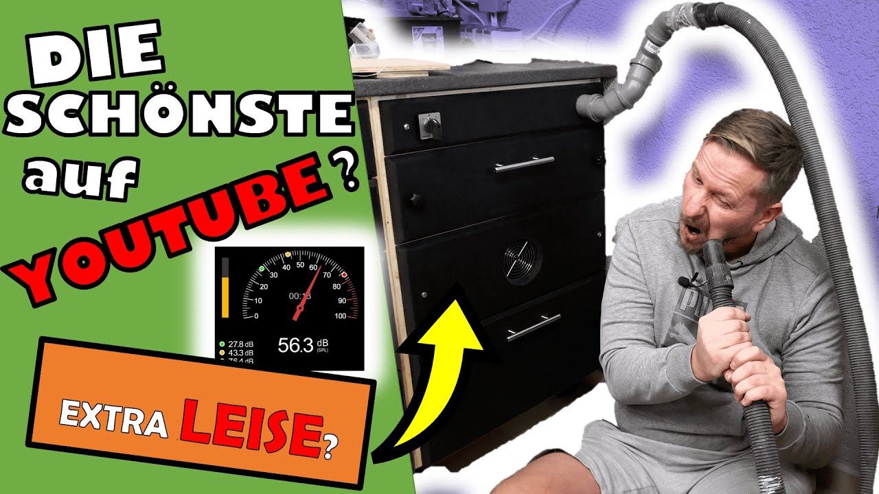WERKSTATT UMBAU TEIL 4 - SUPER LEISE Lets Bastel ABSAUGANLAGE!