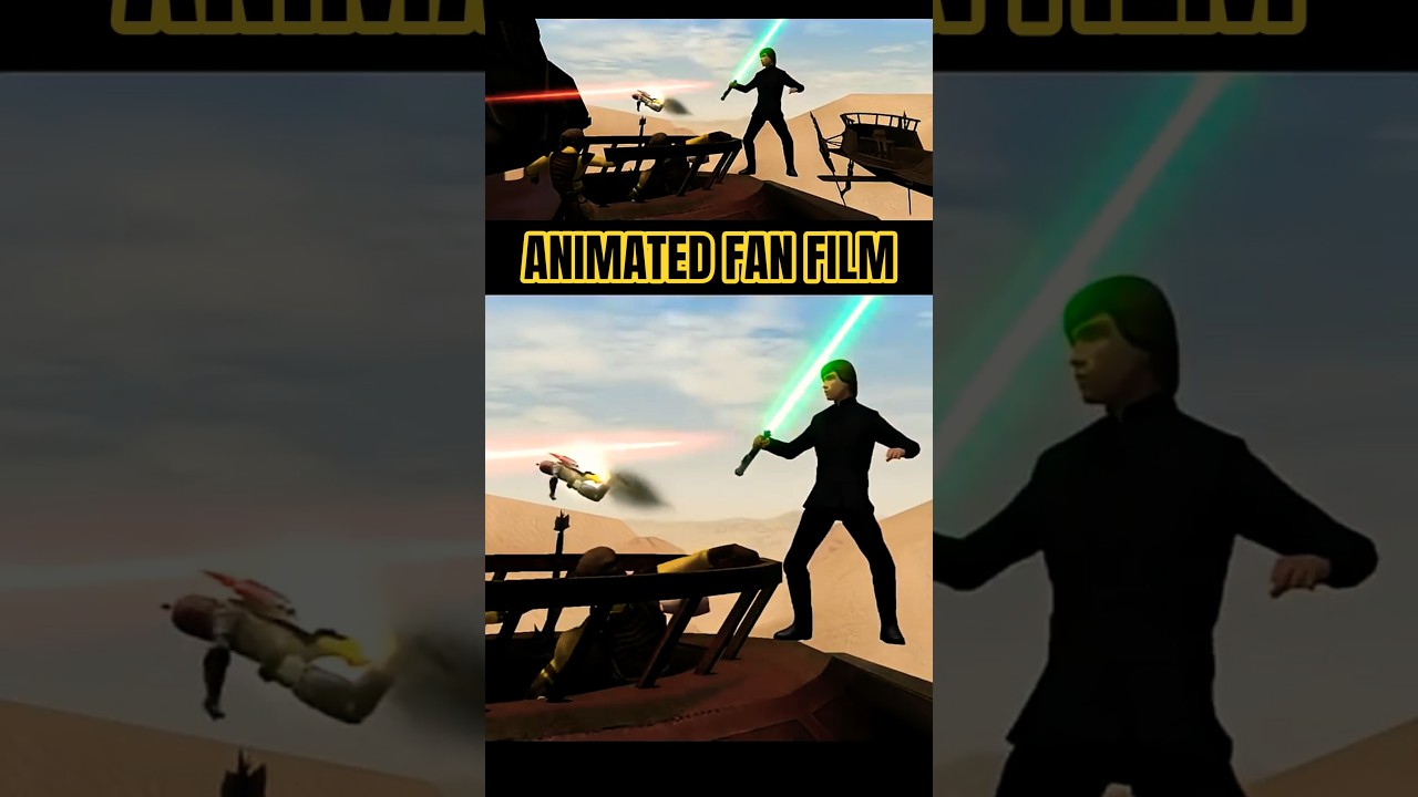Boba Fett Falls Into The Sarlacc Pit — Return of the Jedi (Animation)