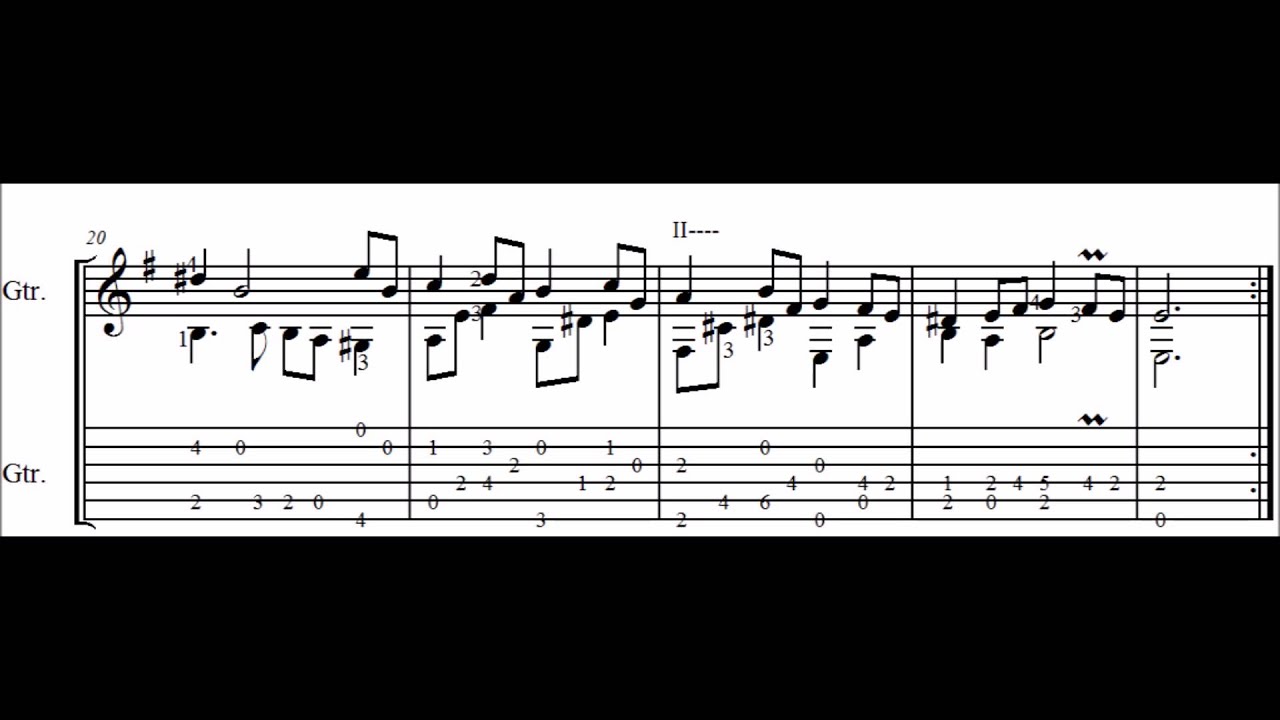 Bach: Bourree in E minor