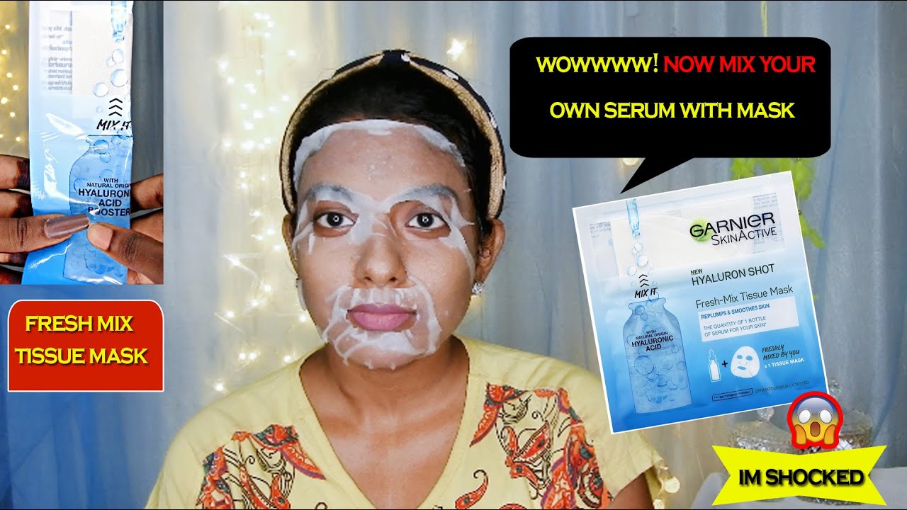 Fresh mix by you - Garnier hyaluronic acid serum sheet mask first impression