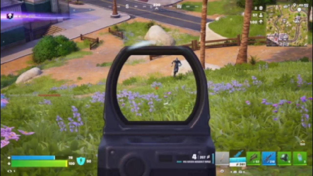 Some sword fight in Fortnite