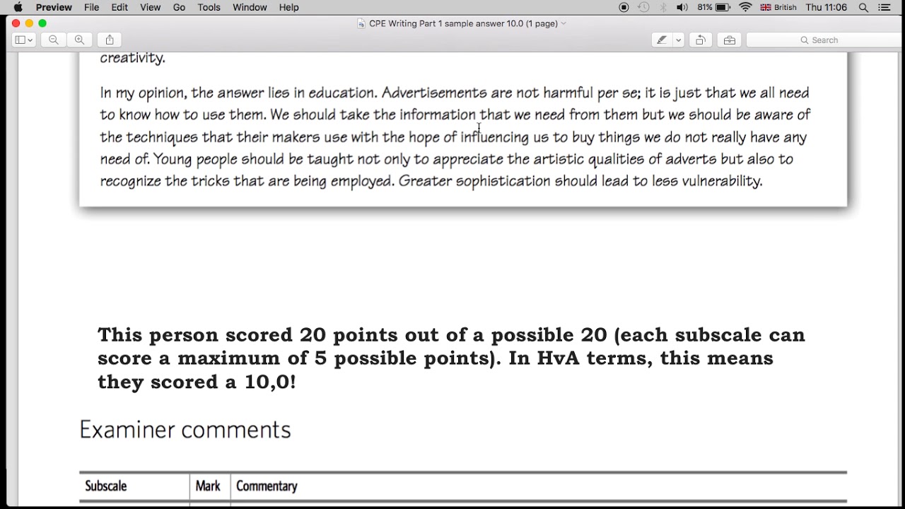 CPE Writing Part 1 walk through