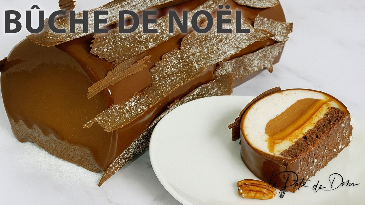 La bûche de Noël (Chocolat / Vanille / Pecan / Caramel)