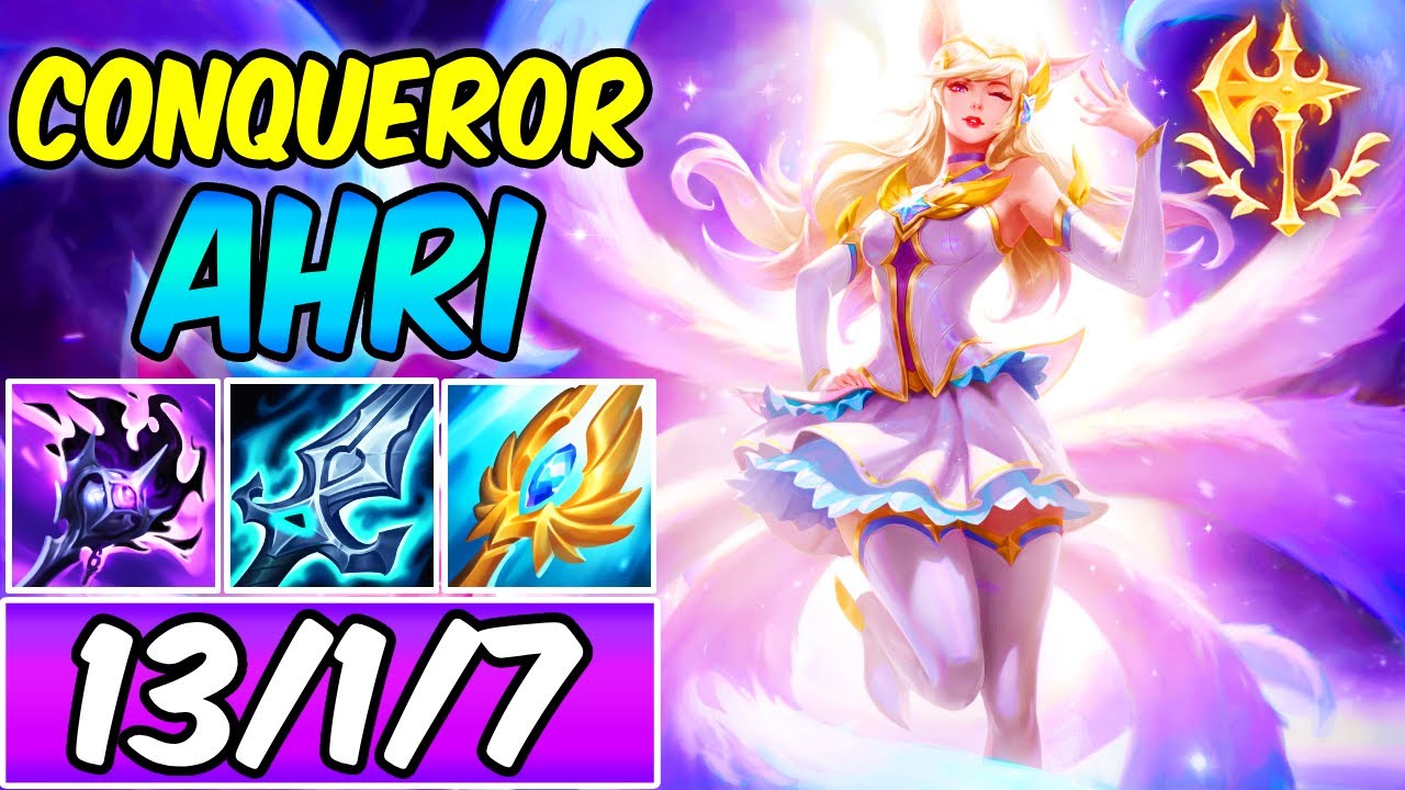 CONQUEROR AHRI MID with BOTRK &ndash; 49 AP at LEVEL 1! ( Anti-Tank New Build & Runes S15 )