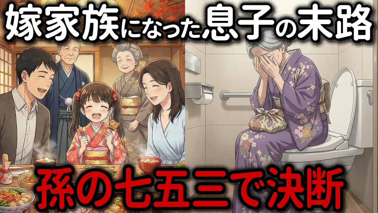 【息子夫婦】孫の七五三で2時間放置された私...半年後、息子夫婦に1枚の写真を突き付けた【シニア朗読・アニメ漫画】