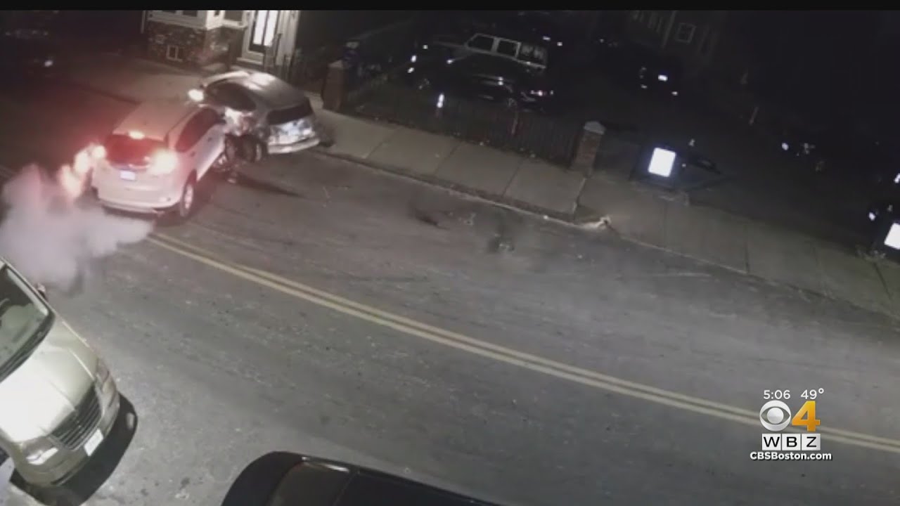 Crash caught on camera in East Boston amid calls for changes to dangerous intersection