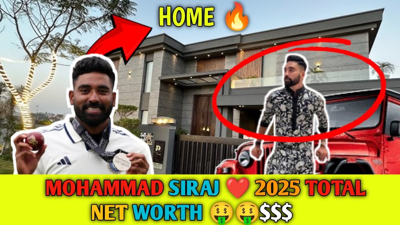 MOHAMMAD SIRAJ :- NET WORTH 2025 ! CAR COLLECTION ! IPL SALARY ?? BCCI SALERY !! || SIRAJ Lifestyle