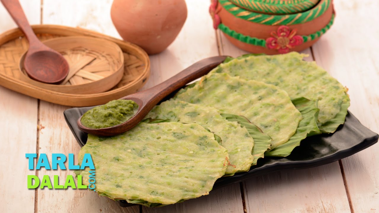 Green Peas Panki by Tarla Dalal