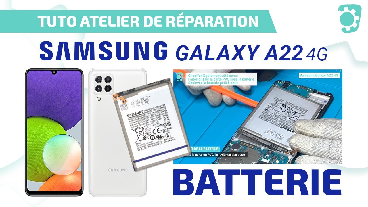 Changer la batterie du Samsung Galaxy A22 4G | Brico-Phone