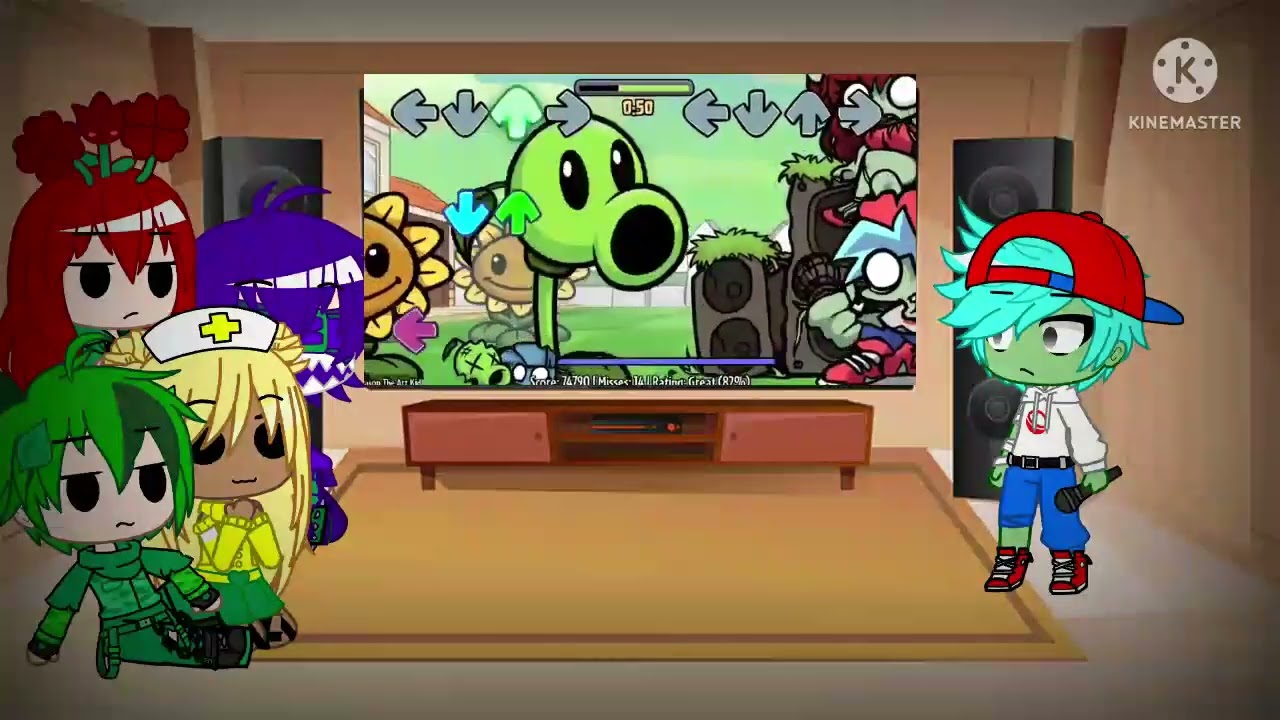 pvz gw reaccióna a planta vs raper (remasterizado)