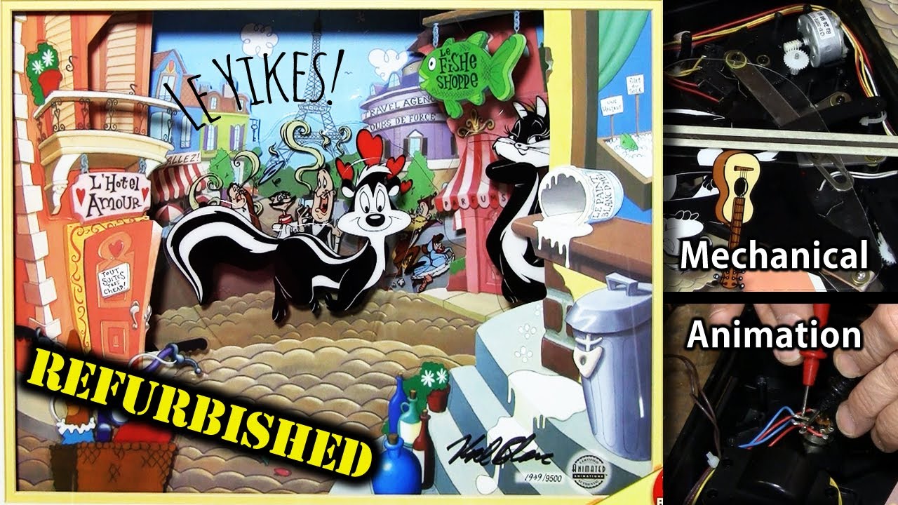 Pepe Le Pew Diorama – She Is Work Again, Mon Chéri! Skunk De Pew!!
