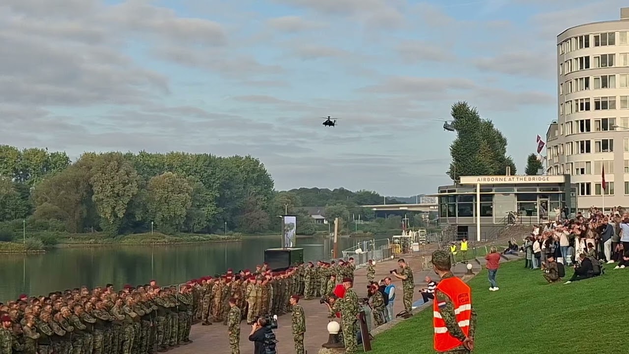 Red berets at the Arnhem bridge 2025 Falcon Leap