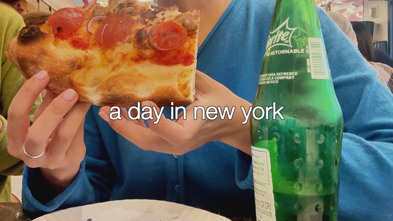 Vlog | 뉴욕피자 대장 조스피자🍕🧀치즈 케이크,🥯엣사베이글 연어베이글 먹고 덤보, 브루클린, 첼시마켓, 더하이라인, 💸월스트리트 뉴욕 여행 브이로그