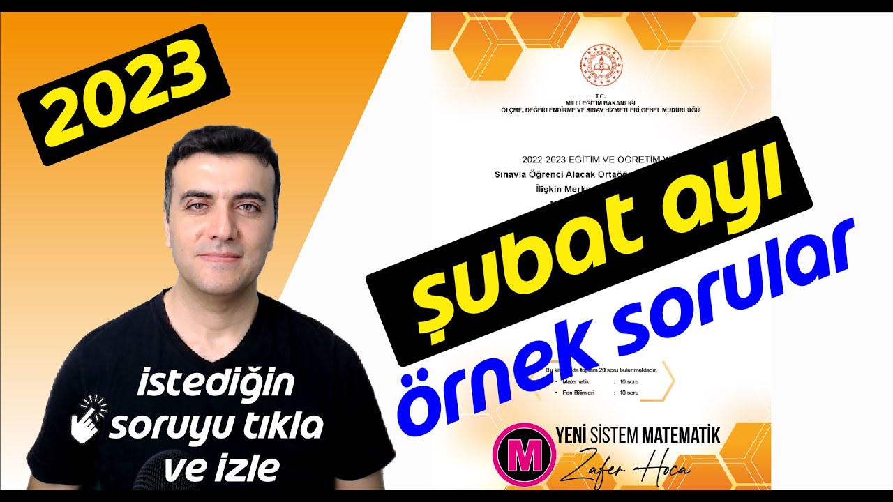 LGS Şubat Ayı Matematik Örnek Sorular ve Çözümleri 2023 PDF
