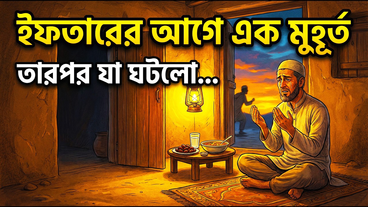 ইফতারের দোয়া ও রমজানের ঘটনা | ইফতারের আগে এক মুহূর্ত… তারপর যা ঘটলো | ইসলামিক গল্প বাংলা