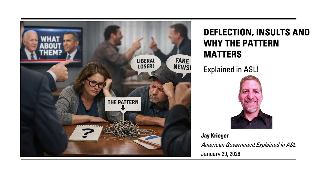 Deflection, Insults and Why the Pattern Matters Explained in ASL