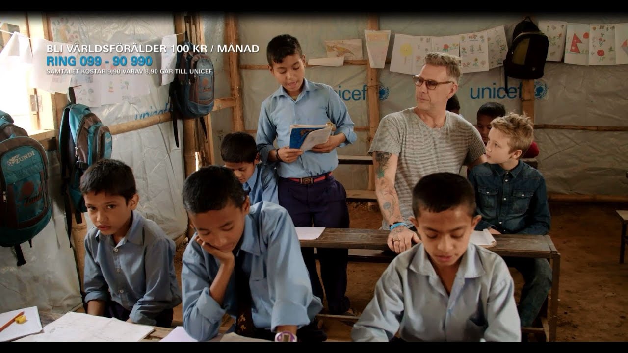 Mikael Persbrandt och sonen Igor träffar Rajesh, 12 år, i Nepal