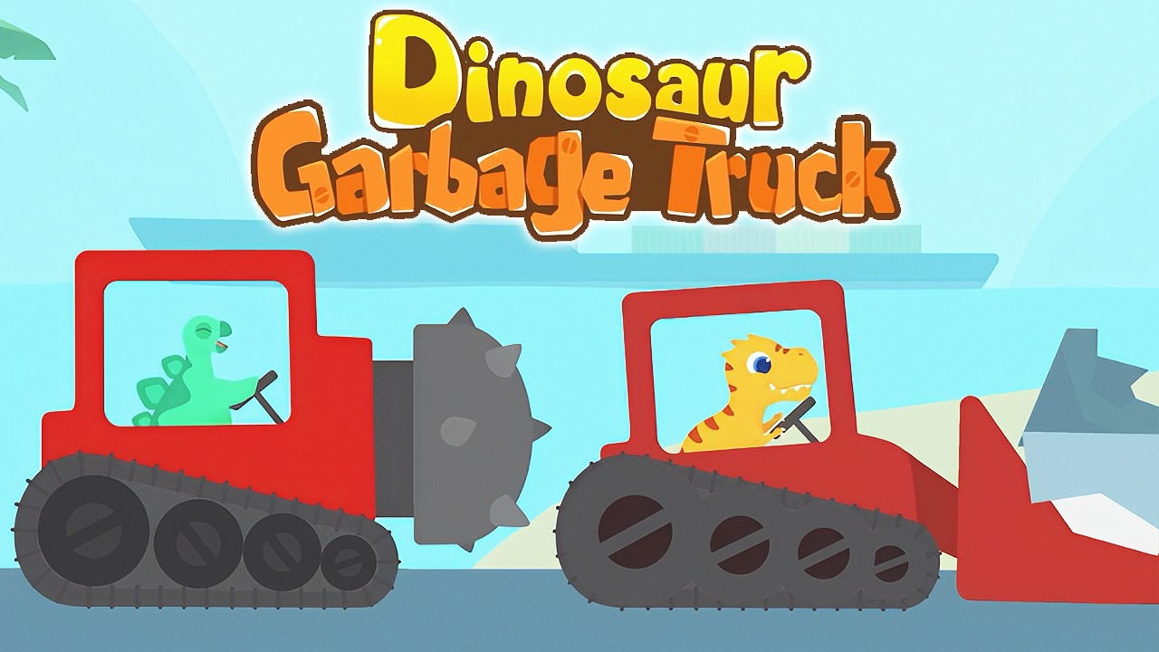 Dinosaur Garbage Truck - 5 Sanitation Machines | Eftsei Gaming
