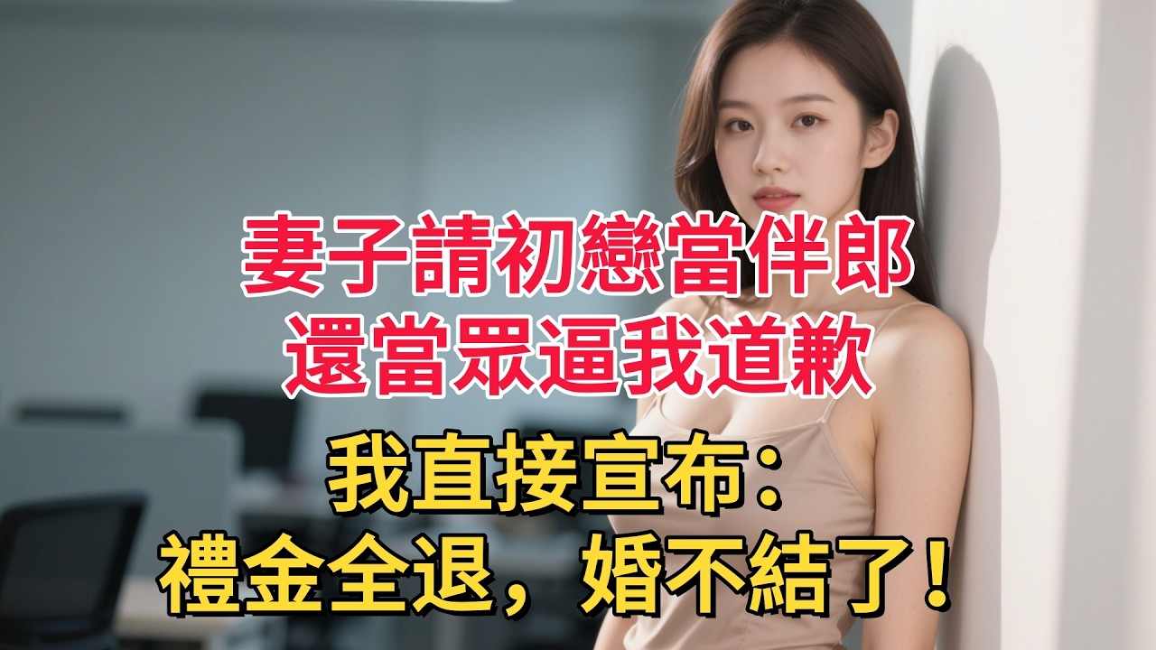 妻子請初戀當伴郎，還當眾逼我道歉，我直接宣布：禮金全退，婚不結了！