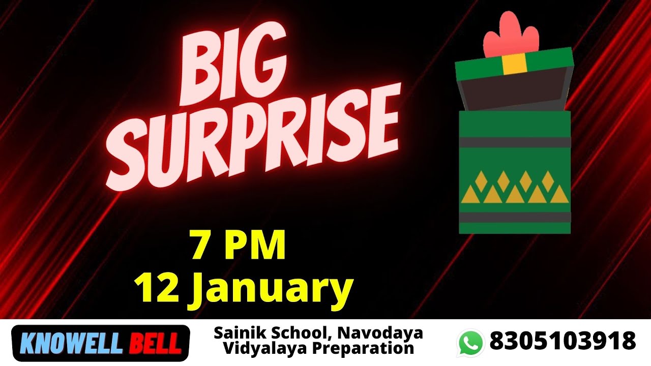Big Surprise for all the students