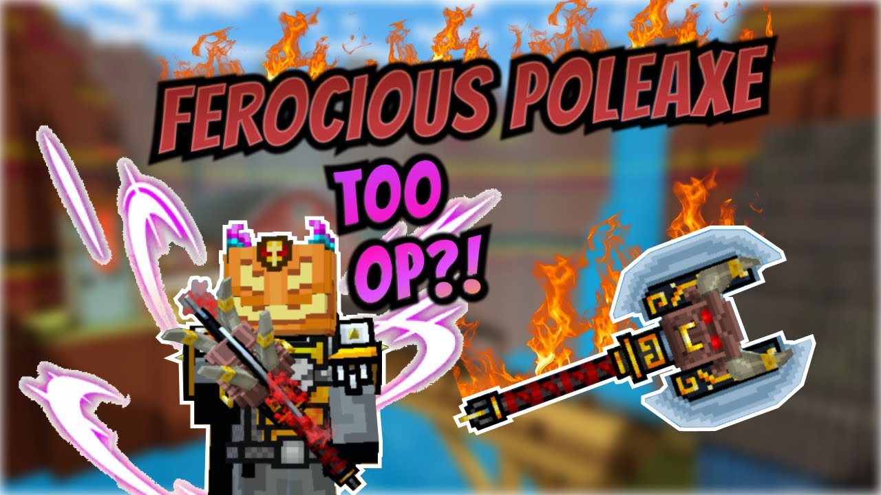 Pixel Gun 3D | Ferocious Poleaxe Needs Nerf?! Crazy Kills!!! [Review + Gameplay]