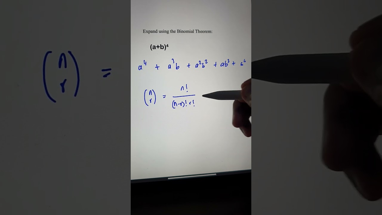 Расширить с помощью биномиальной теоремы #mathshorts