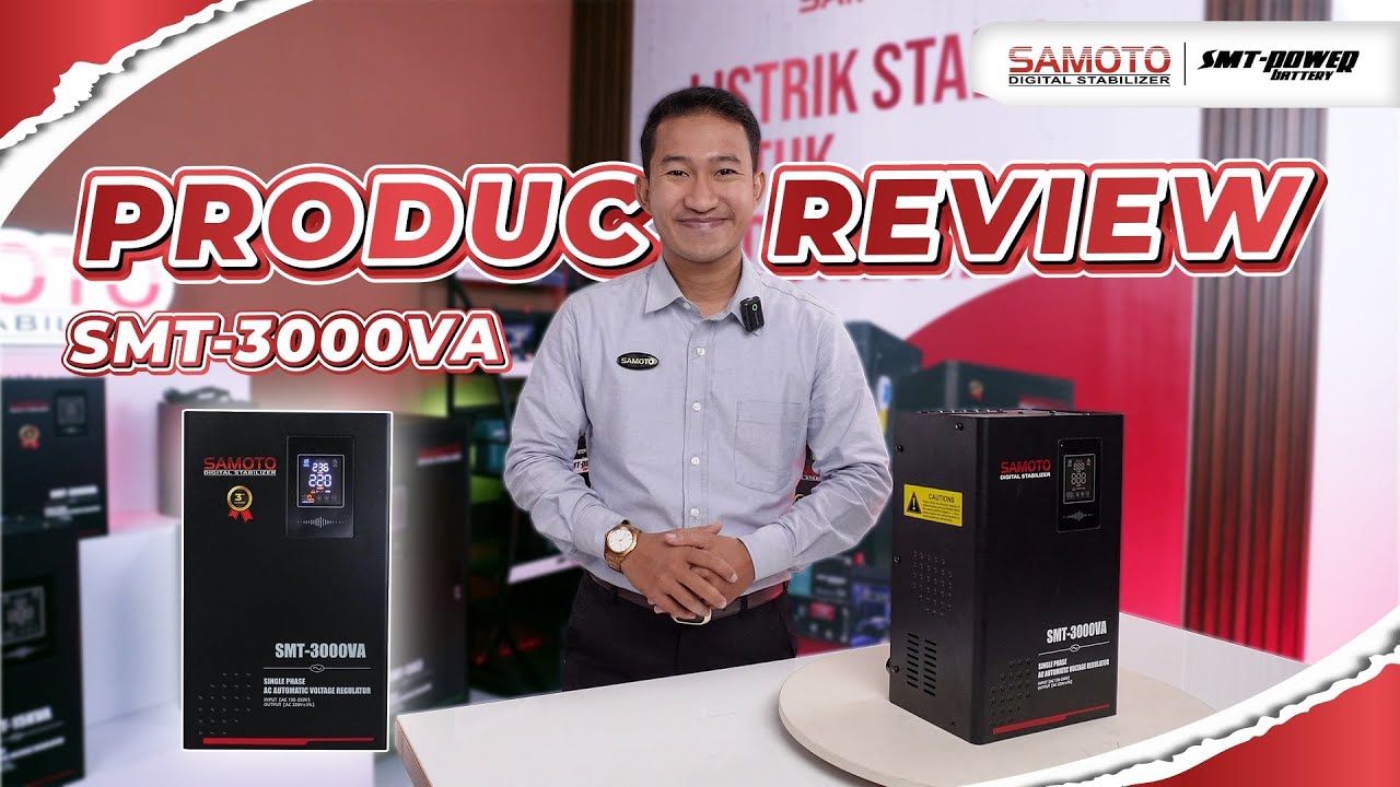Digital Stabilizer Samoto Stavol Listrik 3000VA 1 Phase | AVR Servo Motor 3KVA | SMT-3000 Review