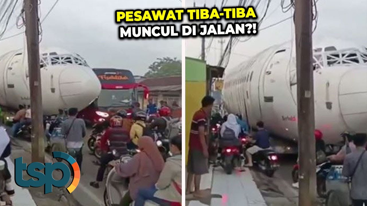 Bosen Terbang?! Masyarakat Dihebohkan Dengan Kemunculan Pesawat di Jalan Raya, Ternyata..