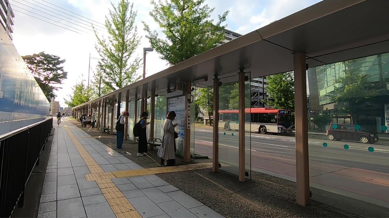 [Walking in Japan] Niigata Walking Niigata City 万代バス停