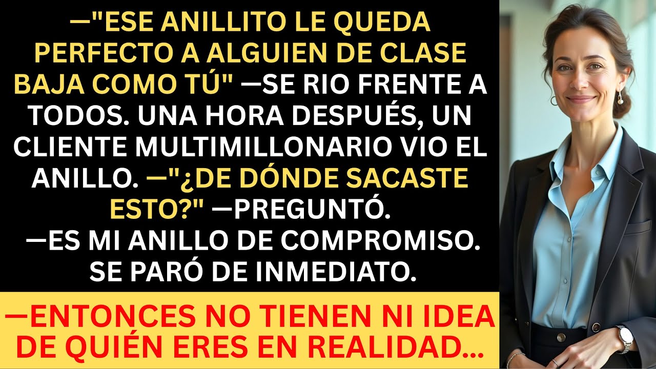 El hijo del director se burló de mi anillo de compromiso… hasta que un multimillonario lo vio y...