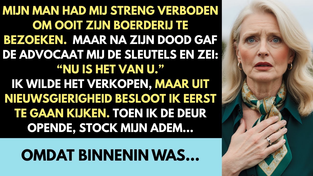 Mijn man stierf met een geheim — tot ik de boerderij bezocht die hij me altijd had verboden.
