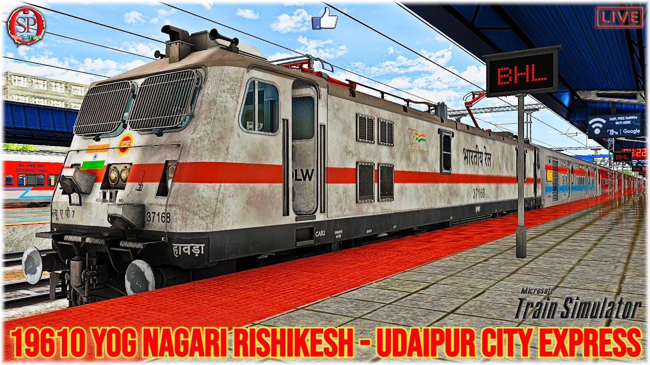 🔴 19610 Yog Nagari Rishikesh Udaipur City Express || MSTS || SPO || #shorts #shortsfeed #shortslive