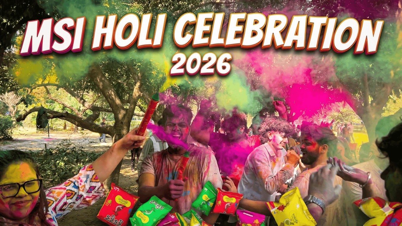 MSI holi celebrations 2026 🫟🙂| Maharaja surajmal institute #dailyvlog #college #studentlife  