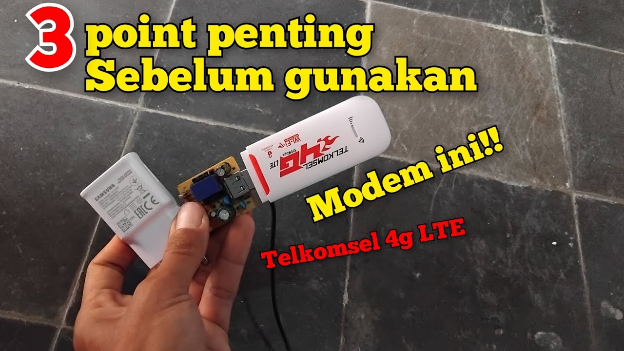 3 Hal penting Sebelum Menggunakan Modem Telkomsel 4g LTE‼️