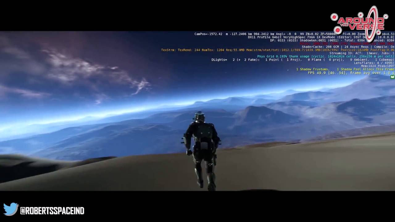 Star Citizen - Procedural Planet Tech. demo (mid-feb.) from Around the Verse Ep. 2.26