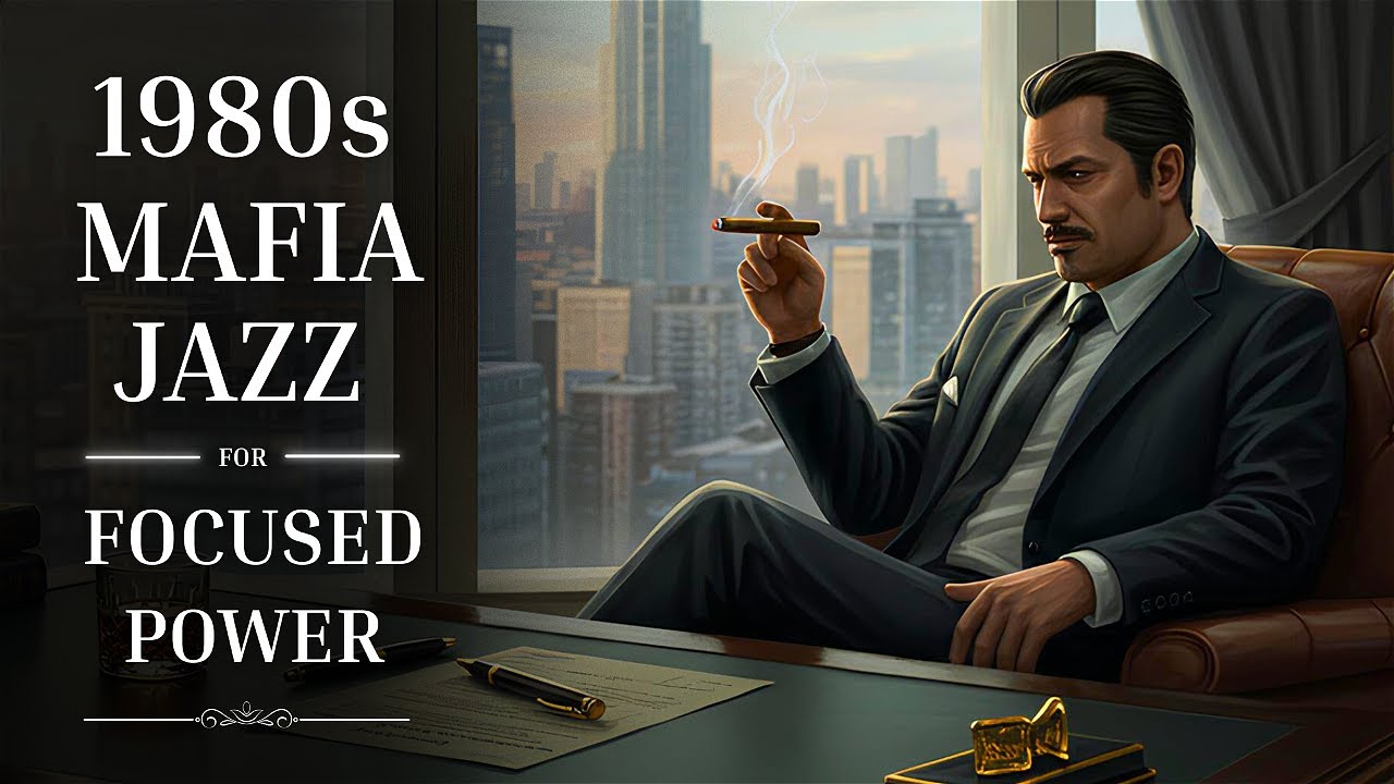 1980s Modern Mafia Jazz - Strategy, Focus & Power