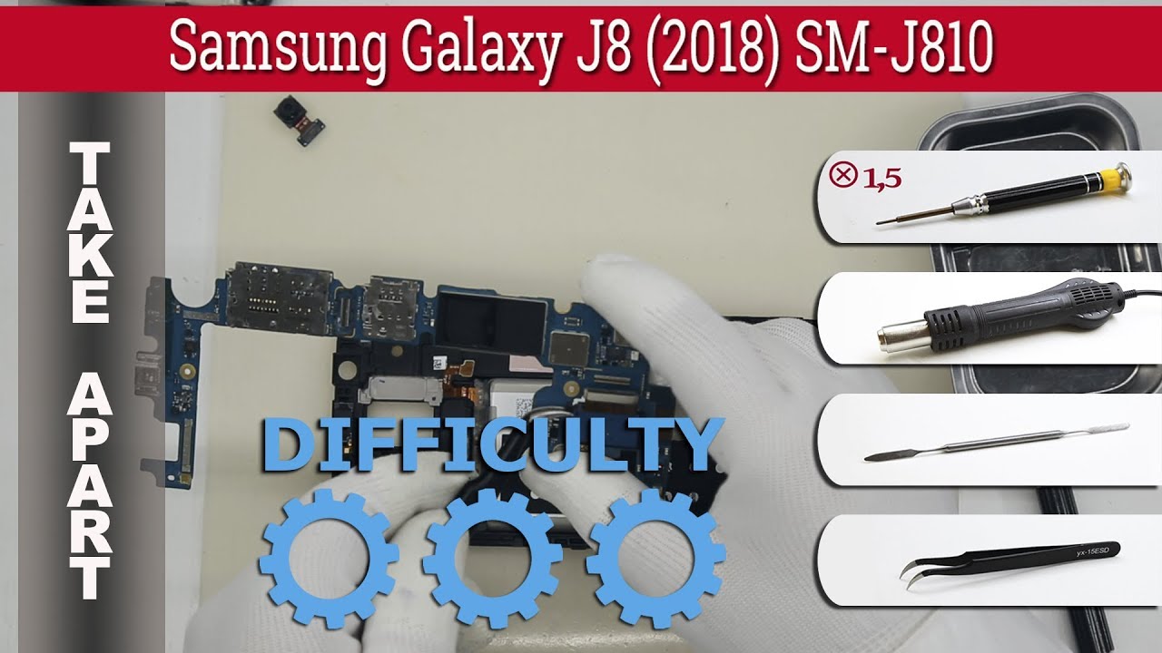 Как разобрать 📱 Samsung Galaxy J8 (2018) SM-J810 Разборка и ремонт